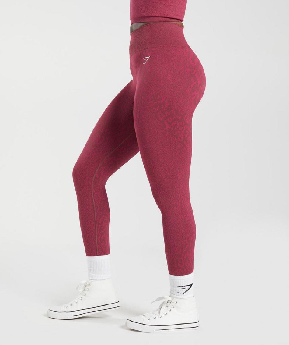 Gymshark Adapt Animal Seamless Ženske Tajice Roze Smeđe | HR 4028AHK